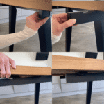 Valeria – Ansteckplatten (2 Stück) für Fischgrättisch in natürlichem Eichenfurnier – Bild 3