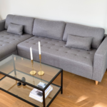 Brandy – Sofa mit Chaiselongue, rechts und links Wendbar, grau - L: 290 x T: 96 x H: 80 cm – Bild 2