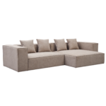 Hailey – Rechtsseitiges Chaiselongue-Modulsofa sand mit 2 Modulen L: 294 x T: 148 x H: 65 cm – Bild 5