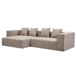 Hailey – Linksseitiges Chaiselongue-Modulsofa in Sand mit 2 Modulen L: 294 x T: 148 x H: 65 cm – Bild 6
