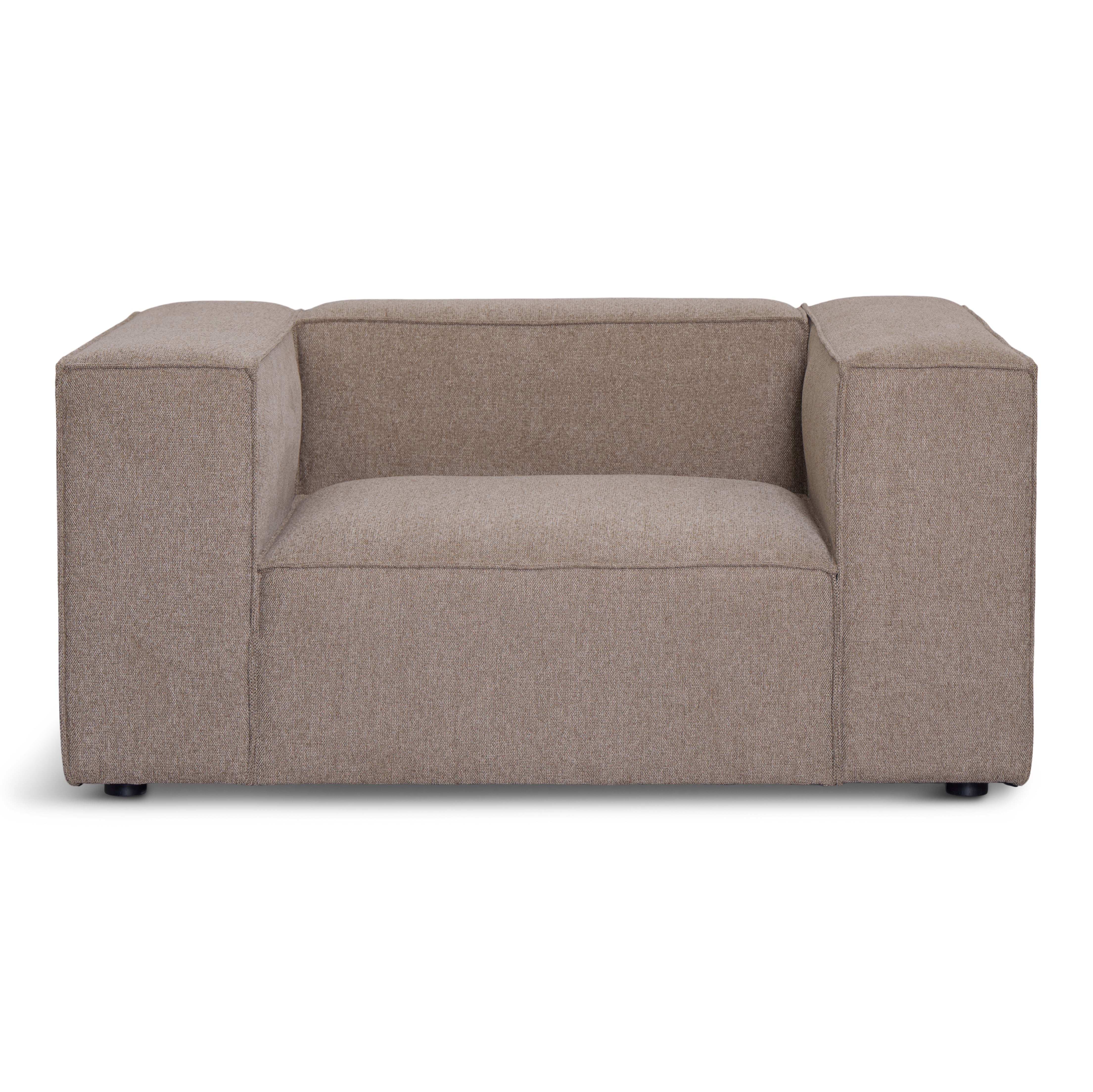 Haileylaenestol_1 Hailey Sessel in Sand L: 136 × T: 100 × H: 64 cm – Bild 1