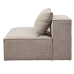 Hailey - Modul mit halber Rückenlehne, links ausgerichtet, in sand, L: 148 x T: 100 x H: 65 cm – Bild 5