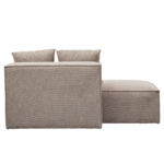 Hailey - Modul mit halber Rückenlehne, links ausgerichtet, in sand, L: 148 x T: 100 x H: 65 cm – Bild 8