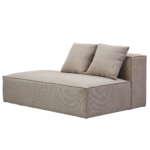 Hailey - Modul mit halber Rückenlehne, links ausgerichtet, in sand, L: 148 x T: 100 x H: 65 cm – Bild 7