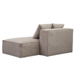 Hailey - Modul mit halber Rückenlehne, rechts ausgerichtet, in sand, L: 148 x T: 100 x H: 65 cm – Bild 6