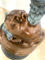 2 Meter hohe Bronze Skulptur nach Giovanni da Bologna Hermes der Götterbote – Bild 17
