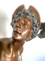 2 Meter hohe Bronze Skulptur nach Giovanni da Bologna Hermes der Götterbote – Bild 12