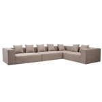 Hailey – Ecksofa Modulsofa Sand mit 4 Modulen (Aufstellung 2) L: 368 x T: 247 x H: 65 cm – Bild 5