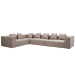 Hailey – Ecksofa Modulsofa in Sand mit 4 Modulen (Aufstellung 1) L: 368 x T: 247 x H: 65 cm – Bild 5