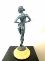 Bronzefigur-  Bronze Akt signiert Raymondo  auf Marmorsockel – Bild 4