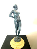 Bronzefigur-  Bronze Akt signiert Raymondo  auf Marmorsockel – Bild 6