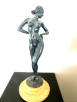 Bronzefigur-  Bronze Akt signiert Raymondo  auf Marmorsockel – Bild 7