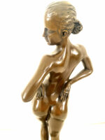 Bronzefigur-  Bronze Akt signiert Raymondo  auf Marmorsockel – Bild 4