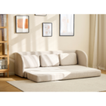 Katarina klappbares Schlafsofa beige L: 217 x T: 77/145 x H: 75 cm – Bild 4