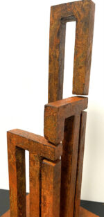 Kunst in Stahl von Raymondo(Connection) - Abstrakte Stahl Figur in Rostpatina – Bild 4