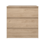 Maise Kommode H:70 x B:70 x T:41 cm mit 3 Schubladen in Eichenoptik – Bild 4