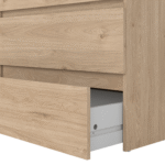 Maise Kommode H:70 x B:70 x T:41 cm mit 3 Schubladen in Eichenoptik – Bild 6