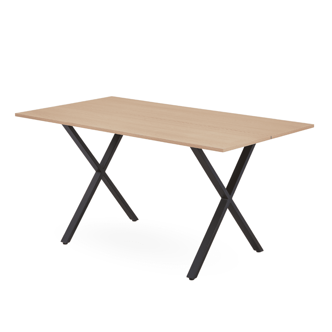 Marlyeg_2 Marly Planktisch in Eichenfurnier 150x80x75 cm – Bild 1