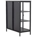 Herman Vitrine - Schwarzes Metall 80x40x105cm – Bild 8