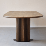 Matteo - Dielentisch mit Lattenrost aus massiver Räuchereiche 300x120x77 cm – Bild 3