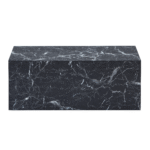 Maxine Couchtisch schwarz Marmoroptik 90x50 cm – Bild 4