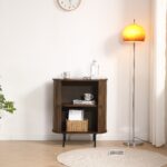Florence Jalousieschrank mit Lamellen in geräucherter Eiche 70x40x85 cm. – Bild 4