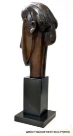Amedo Modigliani Kopf in Bronze mit Künstlersignatur – Bild 3