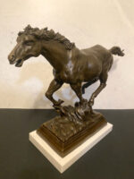 Tierskulptur-Bronzefigur-Pferd in Bronze nach Pierre Jules Mene signiert – Bild 5