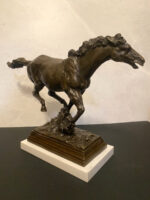 Tierskulptur-Bronzefigur-Pferd in Bronze nach Pierre Jules Mene signiert – Bild 4