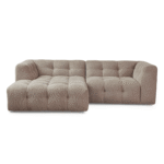 Poppy Chaiselongue Bubble Sofa Sand – Linksausführung