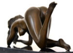 Stilvolle Kunst in Bronze  Akt signiert Raymondo auf Marmorsockel – Bild 11
