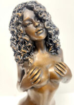 Bronzefigur von Raymondo -Bronze Akt - Exotische Schönheit durchlaufend nummeriert 30/30 – Bild 12