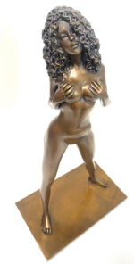 Bronzefigur von Raymondo -Bronze Akt - Exotische Schönheit durchlaufend nummeriert 30/30 – Bild 5