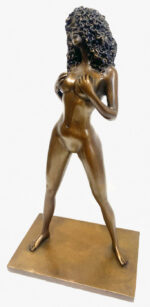 Bronzefigur von Raymondo -Bronze Akt - Exotische Schönheit durchlaufend nummeriert 30/30 – Bild 3
