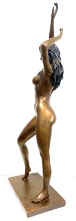 Bronzefigur - Bronze Akt von Raymondo signiert auf Bronzeplatte – Bild 3