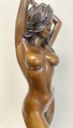 Bronzefigur - Bronze Akt von Raymondo signiert auf Bronzeplatte – Bild 10