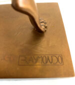 Bronzefigur - Bronze Akt von Raymondo signiert auf Bronzeplatte – Bild 12