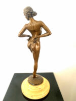Bronzefigur-  Bronze Akt signiert Raymondo  auf hellen Marmorsockel – Bild 6