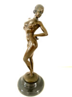 Bronzefigur-  Bronze Akt signiert Raymondo  auf Marmorsockel – Bild 5
