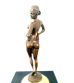 Bronzefigur-  Bronze Akt signiert Raymondo  auf hellen Marmorsockel – Bild 8