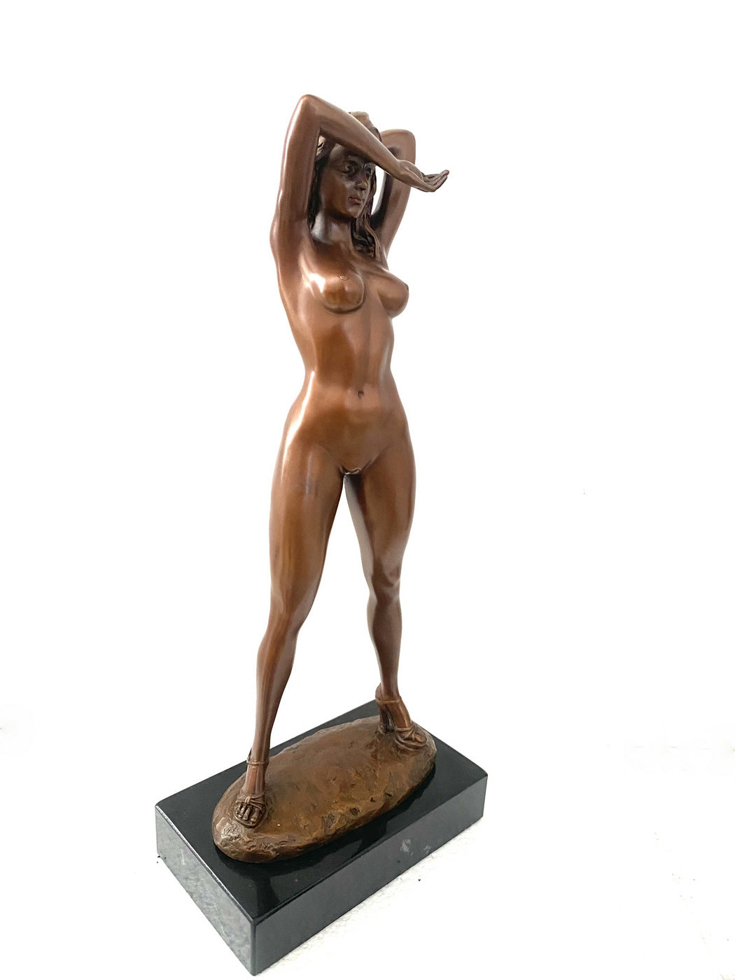 Raymondo-Bronzefigur-010_0d0537a2-cc58-4ba8-8bc3-1c5e005694ce Stilvoller Bronze Akt von Raymondo mit Künstler Signatur – Bild 1