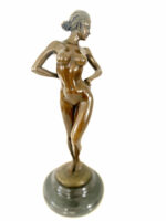 Bronzefigur-  Bronze Akt signiert Raymondo  auf Marmorsockel – Bild 2