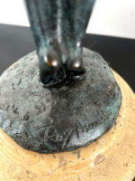 Stilvolle Bronzefigur - Bronze Akt signiert Raymondo auf Marmorsockel – Bild 9