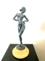 Bronzefigur-  Bronze Akt signiert Raymondo  auf Marmorsockel – Bild 2