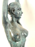 Stilvolle Bronzefigur - Bronze Akt signiert Raymondo auf Marmorsockel – Bild 7