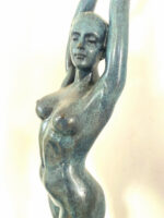 Stilvolle Bronzefigur - Bronze Akt signiert Raymondo auf Marmorsockel – Bild 4