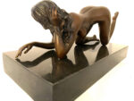 Stilvolle Kunst in Bronze  Akt signiert Raymondo auf Marmorsockel – Bild 12