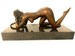 Stilvolle Kunst in Bronze  Akt signiert Raymondo auf Marmorsockel – Bild 22