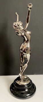 Raymondos Collecters Edition Bronzeskulptur verchromt durchlaufend nummeriert 5/10 – Bild 5