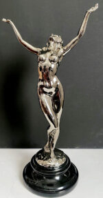 Raymondos Collecters Edition Bronzeskulptur verchromt durchlaufend nummeriert 5/10 – Bild 3